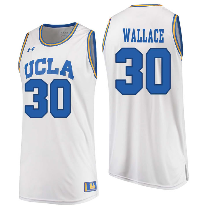 UCLA Bruins #30 Joseph Wallace White College Basketball Jersey